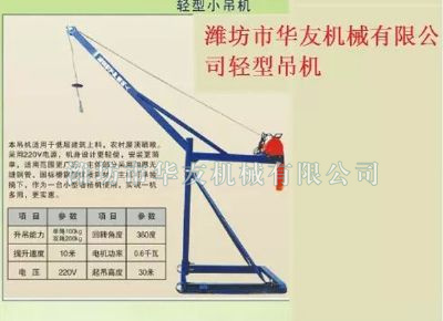 點(diǎn)擊查看詳細(xì)信息<br>標(biāo)題：華友機(jī)械家用小吊機(jī) 閱讀次數(shù)：9822